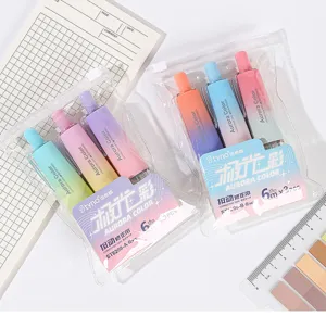 Lot de rubans correcteurs style macaron, ruban rechargeable de 6m pour l'école et le bureau.