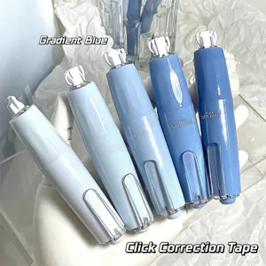 Aesthetic Gradient Correction Tape Aesthetic School Office Supplies Refillable Press Type Eraser Tape For Student Writing Stationery