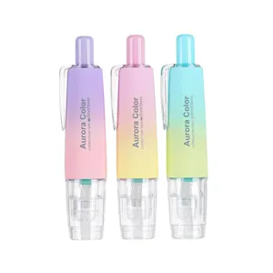 Ruban Correcteur Rétractable Macaron Dégradé Correction Ruban Blanc Grande Capacité Papeterie Fournitures Scolaires