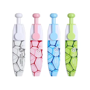 Cuatro cintas correctoras tipo bolígrafo en colores pastel con diseño de Water Cube