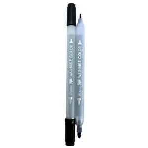 Dual-tip washable watercolor markers set for children's art drawing and school coloring