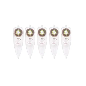 Lot de 5 recharges de ruban correcteur décoratif transparent pour journaux créatifs