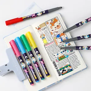 Waterproof quick-dry fine-liner markers set for colorful scrapbook and journal outlining