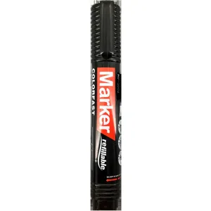 Professional black permanent marker pen with waterproof and refillable design