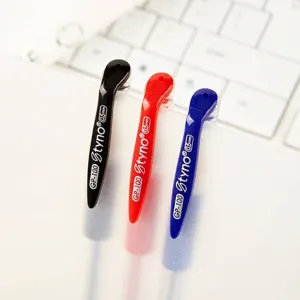 GP-100 0.5mm bullet tip gel pens in black red and blue colors for office and school