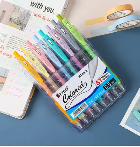 8-farbiges 0.5mm Gelschreiber-Set für Journaling und Notizen