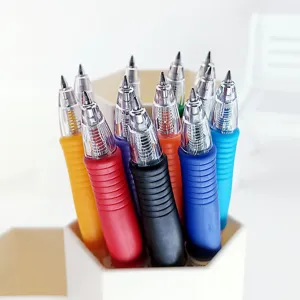 Colorful retractable gel pens set, smooth writing fine point pens for students daily note taking.