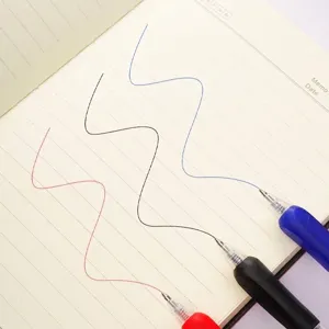 Juego de bolígrafos de gel retráctiles de 0,7 mm con tinta impermeable de secado rápido