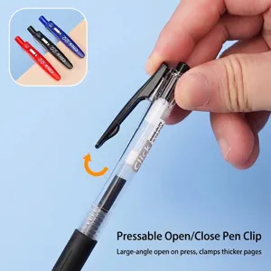 0,7 mm druckbarer Gelschreiber mit weitem Clip für das Büro
