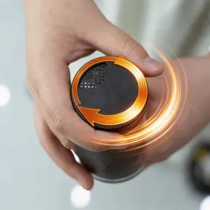 Close-up of seasoning shaker lid featuring a rotating design for easy dispensing