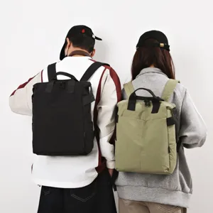 Mochila informal de gran capacidad para la escuela y el uso diario, en negro y verde