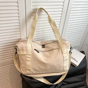 Large Capacity Travel Bag Waterproof Canvas Duffel Bag Luggage Bag Business Commuting Fitness Bag For Women Men