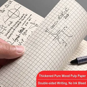 Thickened square grid scratch paper notebook made of raw wood pulp for students