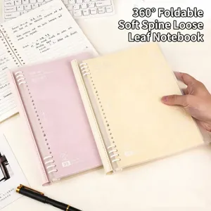 B5 Ringbuch mit flexiblem PU-Einband und 360-Grad-Falt-Design für Notizen und Schule