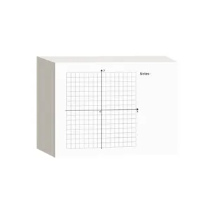 Bloc de Notas A6 Profesional de Papel Cuadriculado con Sistema de Coordenadas Rectangulares para Dibujo de Funciones Cuadráticas Estudiantes