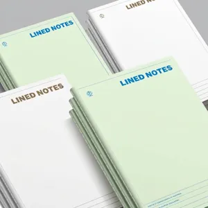 B5 minimalistische gelinieerde schriften in pastelgroen en wit voor school en kantoor
