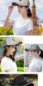 Gorras de béisbol de malla transpirable de varios colores para protección solar exterior