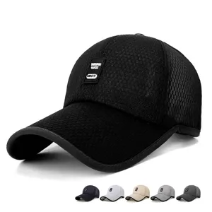 Gorra de béisbol de malla transpirable para hombre para protección solar de verano