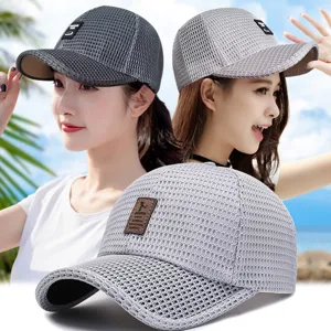 Summer breathable mesh baseball cap for men and women outdoor sun protection