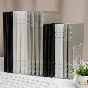 Frosted translucent loose-leaf notebook with removable pages for office and students