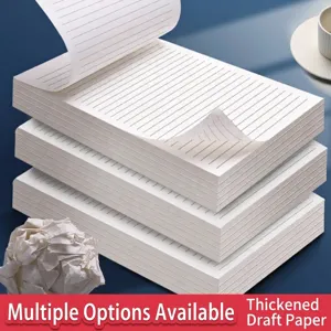 B5 Thickened Lined Scratch Paper For Students Double Sided Horizontal Lined Writing Pad Blank Grid Notebook For Office School Supplies