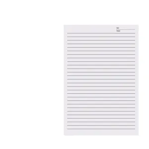 Bloc-notes blanc épais ligné minimaliste pour les calculs d'étudiants et la prise de notes