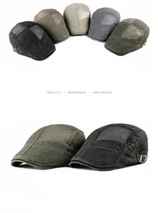 Gorra de malla transpirable para el verano con estilo retro y hebilla ajustable