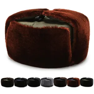 Warme winterse ushanka-muts met oorflappen verkrijgbaar in meerdere kleuren