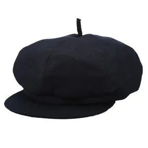 Retro Herren Wollmischung Schirmmütze Warm Winddicht Oktogonale Mütze Für Mittelalte Ältere Herbst Winter Beret Flachmütze