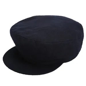 Klassische marineblaue Schiebermütze aus Wolle für Herren, retro Wintermütze