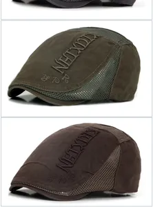 Berretto estivo traspirante in rete con ricamo KUKUAN, coppola casual unisex vista dettaglio