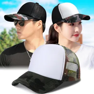 Καπέλο Μπέιζμπολ Camouflage Mesh Αναπνεύσιμο Αντηλιακό Trucker Hat Ρυθμιζόμενο Αθλητικό Καπέλο για Άνδρες Γυναίκες