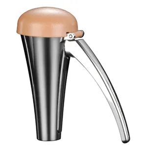 Heavy-duty stainless steel nutcracker tool for cracking walnuts and macadamia nuts with ease