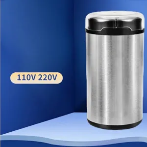 Stainless steel portable electric coffee bean and multi-functional spice grinder