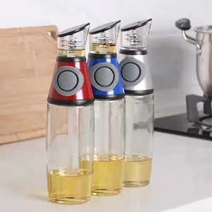 Set di dispenser per olio in vetro da 500ml con pompa a pressione e dosatore