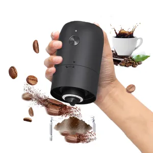 Moulin à café électrique rechargeable portable avec noyau en céramique pour camping et maison