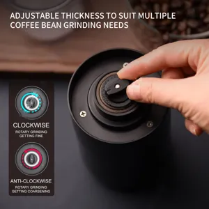 Moulin à café électrique portable avec réglages de mouture en céramique