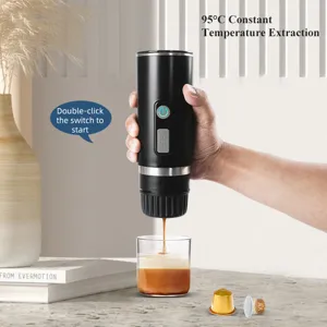 Portable Electric Espresso Machine Wireless Capsule And Powder Coffee Maker Rechargeable High Pressure Outdoor Travel Coffee Pot