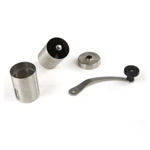 Molinillo de café manual de acero inoxidable con muela cerámica y piezas