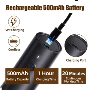 Tragbare automatische elektrische Kaffeemühle mit 500mAh Akku und USB-C-Ladeanschluss