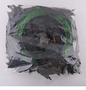 Ghirlanda di foglie nere di Halloween decorazione sospesa per porta per feste e decorazioni.