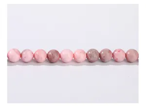 Natuurlijke ronde roze zebra steen kralen voor DIY sieraden maken accessoires
