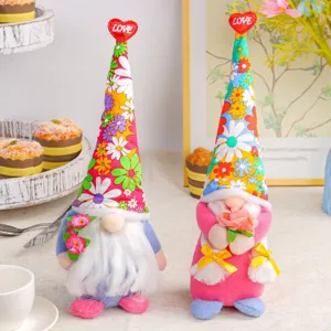Thanksgiving Sunflower Gnome Plush Doll Faceless Rudolph Decoration For Harvest Festival Home Table Decor Ornaments