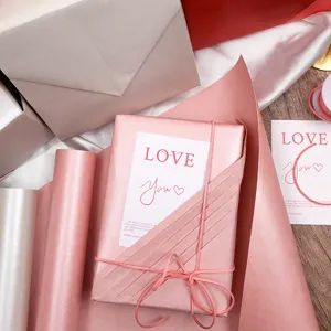 Doppelseitiges Metallisches Perlglanz Kraft Geschenkpapier Rolle Ins Stil Einfarbiges Kraftpapier Für Geburtstag Hochzeit Geschenkverpackung
