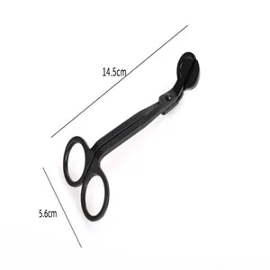 Vue détaillée du coupe-mèche noir avec lignes de dimension indiquant 14,5 cm de long