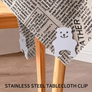 Pesas para Manteles Magnéticas de Acero Inoxidable Juego Pesas Diseño Oso Abeja Para Pinzas de Mantel Decoración Hogar Exterior Imanes Nevera Abrebotellas