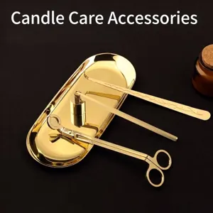 Stainless Steel Candle Care Tool Set Mirror Polished Wick Dipper Wick Trimmer Extinguisher Snuffer Snuffer Cap For Aromatherapy Candle Maintenance Daily Home Decor Accessory