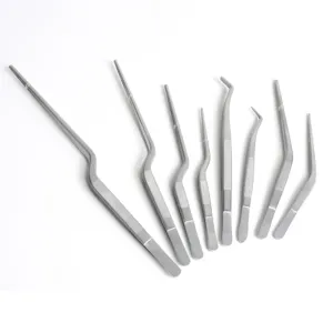 Stainless Steel ENT Bayonet Forceps Thickened Ear Cleaning Tweezers Knee Shaped Precision Medical Tool For Ear Care