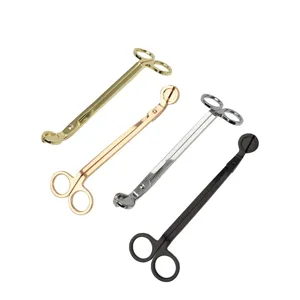 Set di quattro taglia stoppini professionali in acciaio inox in varie finiture metalliche