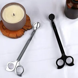 Coupe-Mèche en Acier Inoxydable Poignée en Forme de Papillon Outil pour Bougies Parfumées Accessoire d'Aromathérapie en Métal